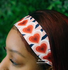 Headwrap Pink Hearts